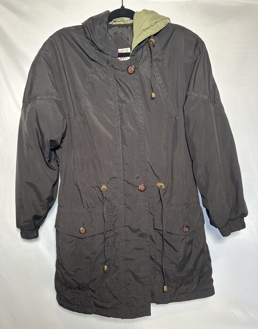 Maniaha Men’s Black Long Sleeve Windbreaker Peacoat Size Medium